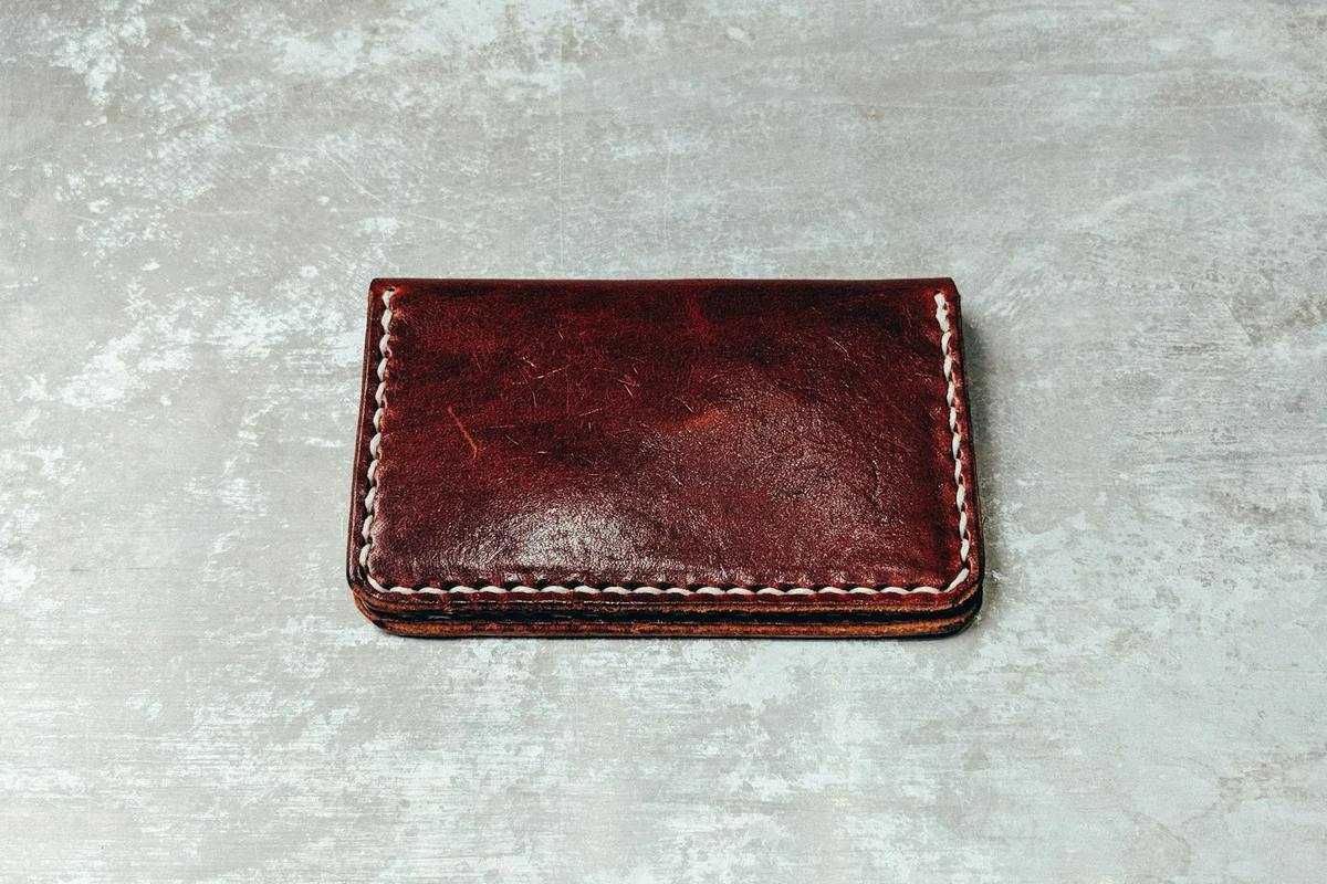 Brown leather bifold wallet as a birthday gift for a husband