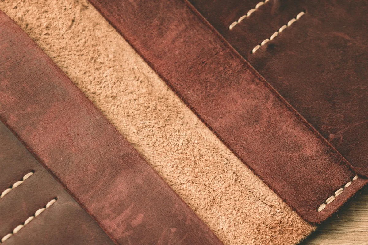 Leather wallet developing a rich patina with age and use